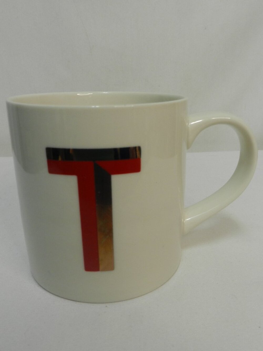 Opal House Opalhouse Initial Monogram Letter T mug cup dish safe NEW NWT